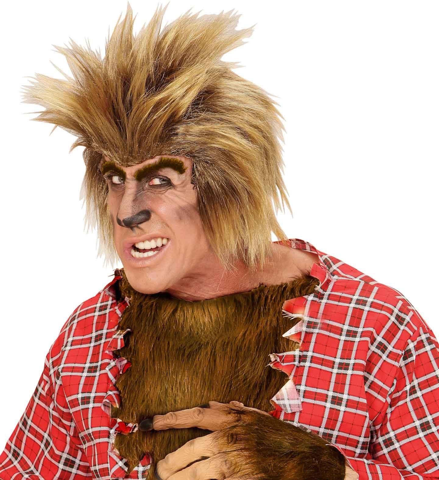 Peluca de Hombre Lobo Castaña Pelucas Widmann